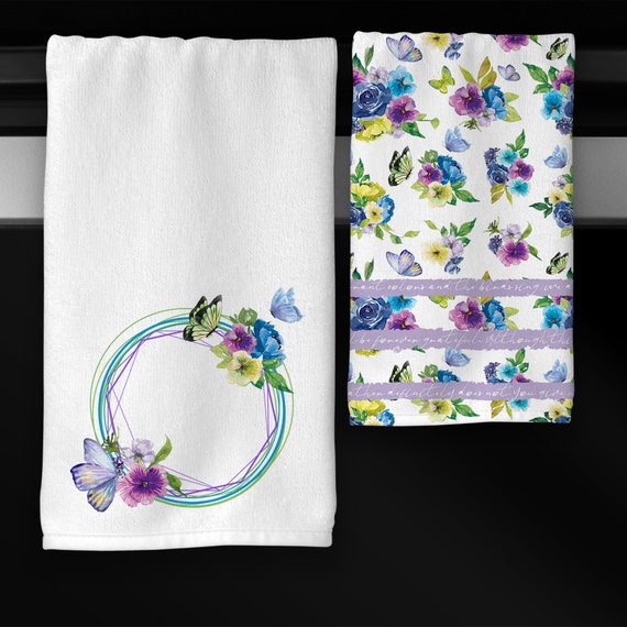 Butterfly Towel Set- Digital Design for Sublimation