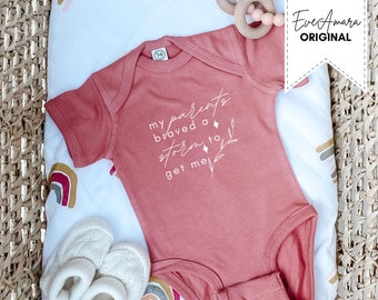 My Parents Mom Braved a Storm®, Rainbow Baby Girl Gift, Baby after miscarriage, ivf baby, newborn gift, rainbow pregnancy announcement