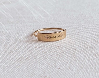 Angel baby wing ring, miscarry ring, Miscarriage jewelry gift, Infant loss keepsake, stillborn gift for mom, mom of an angel, baby loss ring