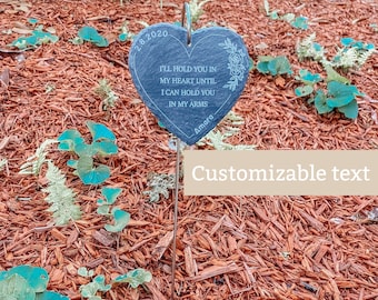 Garden memorial stake for baby, mama of an angel, Baby loss gift for mom, Personalized gift for baby in heaven, loss of baby sympathy gift