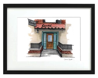 Cannibal - NYC Storefronts - Aquarell Druck