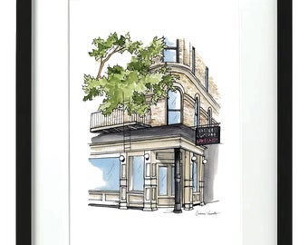 Kleine Cupcake Bakeshop - NYC Storefronts - Aquarell Druck
