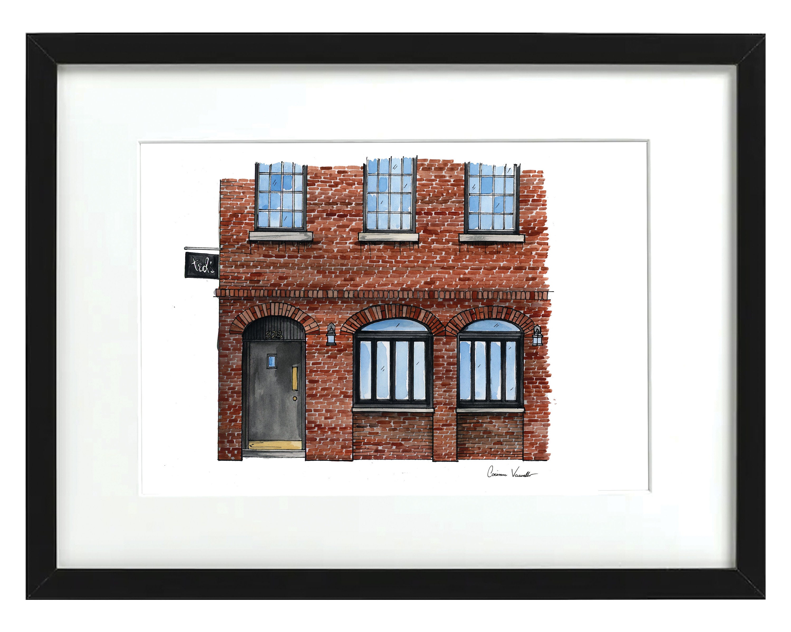 Ted's Corner Tavern - NYC Storefronts - Watercolor Print