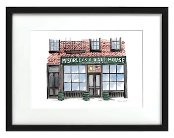McSorley's Old Ale House - NYC Storefronts - Watercolor Print