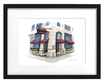 Union Square Cafe - NYC Storefronts - Aquarell Druck