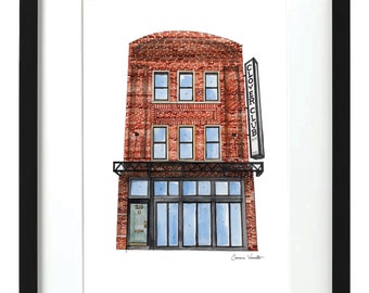 Clover Club - NYC Storefronts - Aquarelldruck
