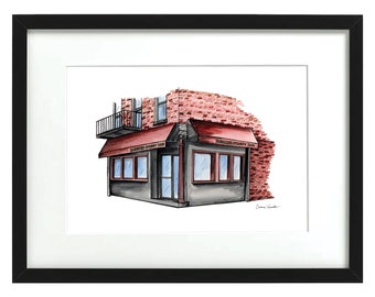 Bleecker Street Bar - NYC Storefronts - Watercolor Print