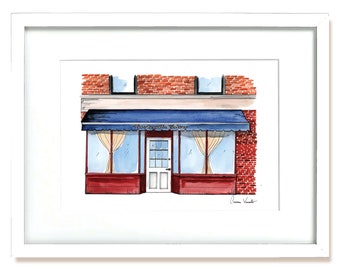 Magnolia Bäckerei - NYC Storefronts - AquarellDruck