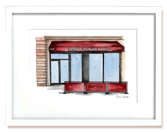Empire Szechuan - NYC Storefronts - Aquarell Druck