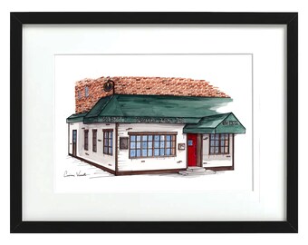 Finnegan es Wake Pub - NYC Storefronts - Aquarell Druck