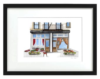 Frank - NYC Storefronts - Aquarell Druck
