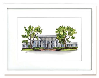 Park-Wedding-Veranstaltungsort - Aquarelldruck
