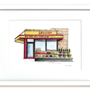 NYC Corner Bodega - NYC Storefronts - Watercolor Print