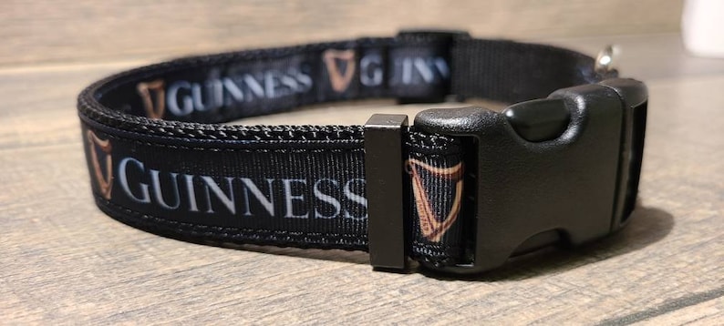 Guinness Inspired Dog Collar