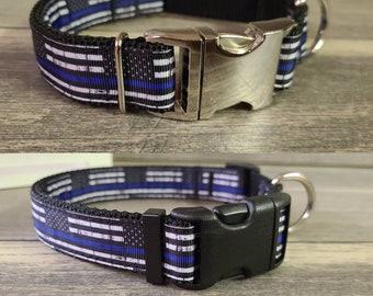 thin blue line k9 collars