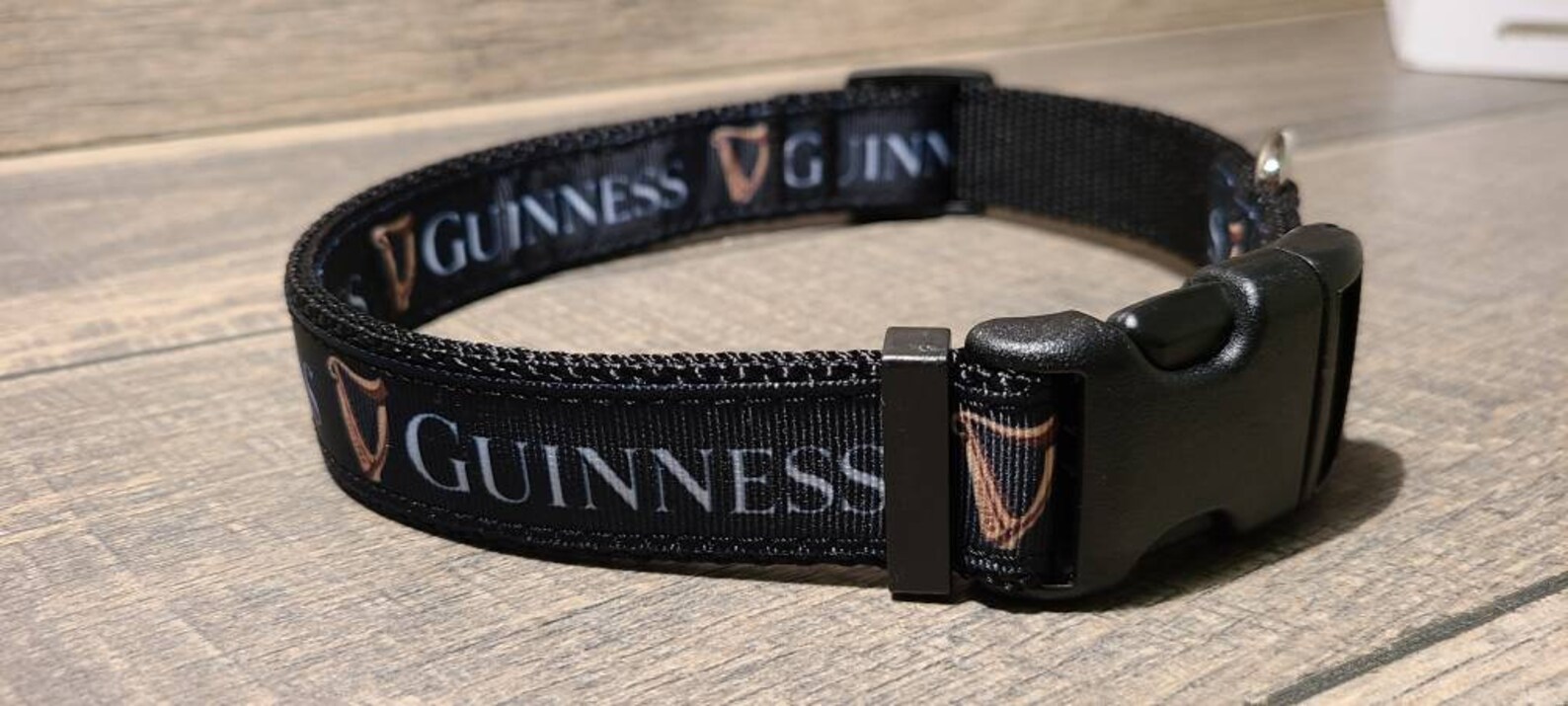 Guinness Inspired Dog Collar With Leash Option | Etsy
