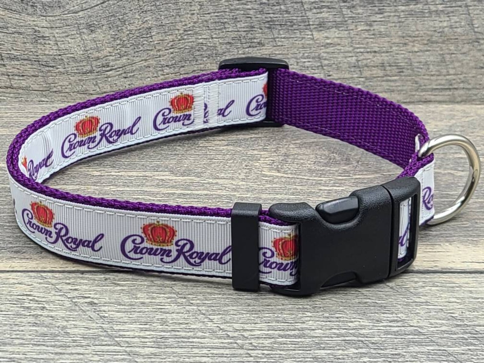 Crown Royal Inspired Dog Collar With Leash Option Etsy