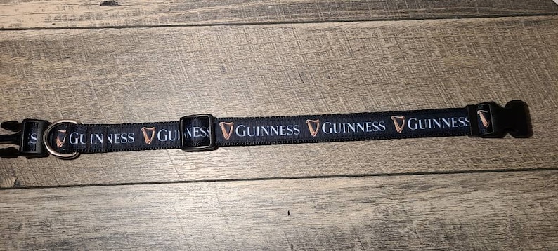 Guinness Inspired Dog Collar
