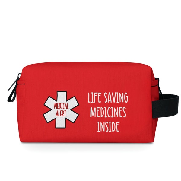 Medicine Bag, Medication Bag, Diabetes Bag, Epipen Bag, Medical Alert Bag, Emergency Medicine Pouch, Pill bag, Medication travel bag