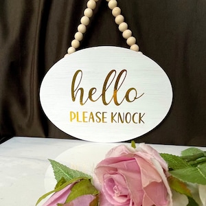 Custom sign, reversible sign, personalized sign, door hanger wall decor hanging wall decor, reversible custom door sign