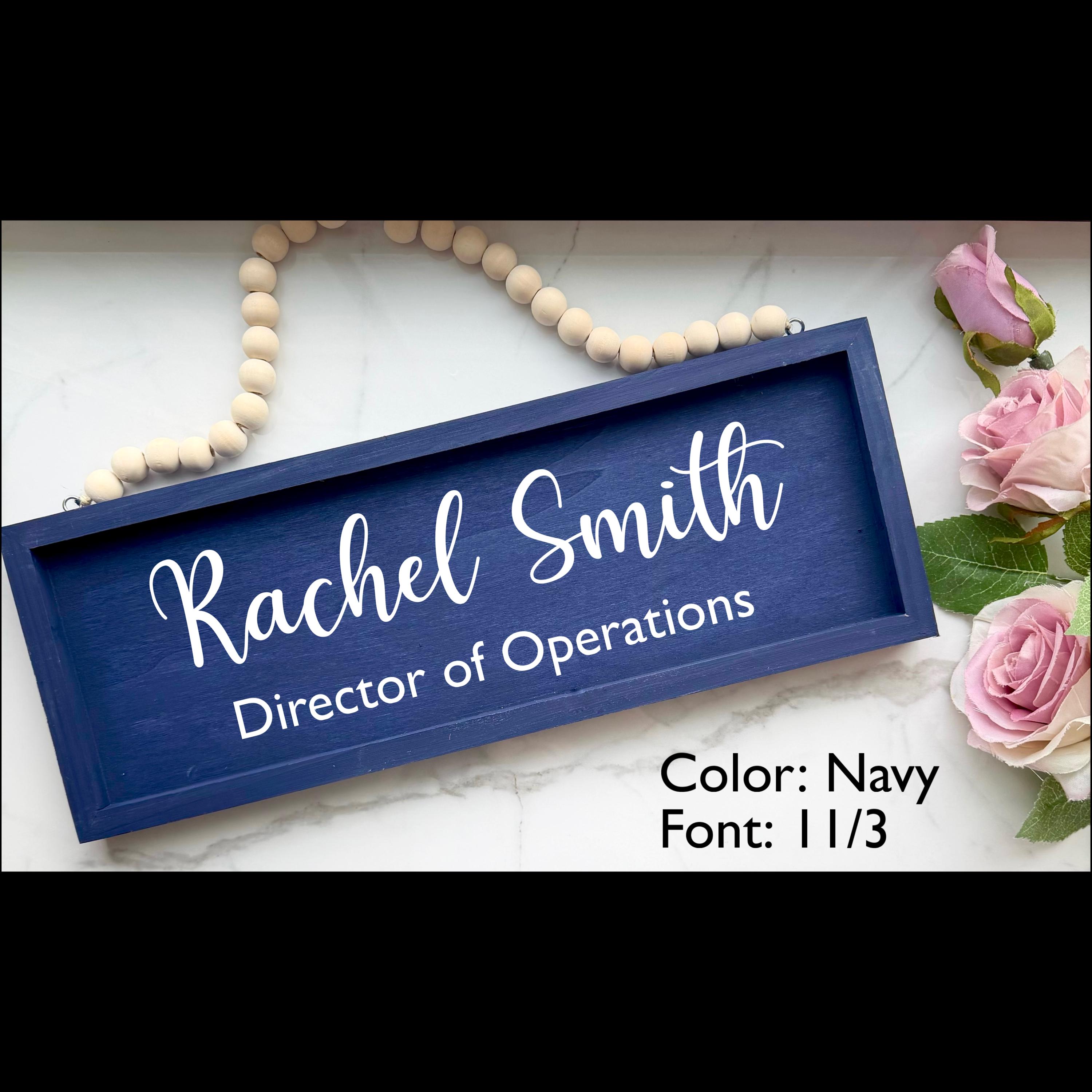 Custom office door sign, Personalized door sign, In Session sign, reversible door hanger, Custom wood sign, cubicle name sign, office decor