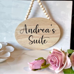 Custom sign, reversible sign, personalized sign, oval hanging sign, door hanger wall decor hanging wall decor, reversible custom door sign