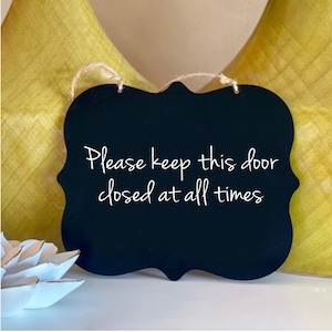 Custom door sign, personalized door hanger, reversible door sign, Personalized door hanger, custom door hanger, In a meeting sign,