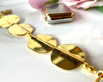 Shiny Gold Beaded apple band, gold Apple Watch Band | Beaded Watch Band | Fancy Dressy Apple iWatch Band, Apple bracelet band,