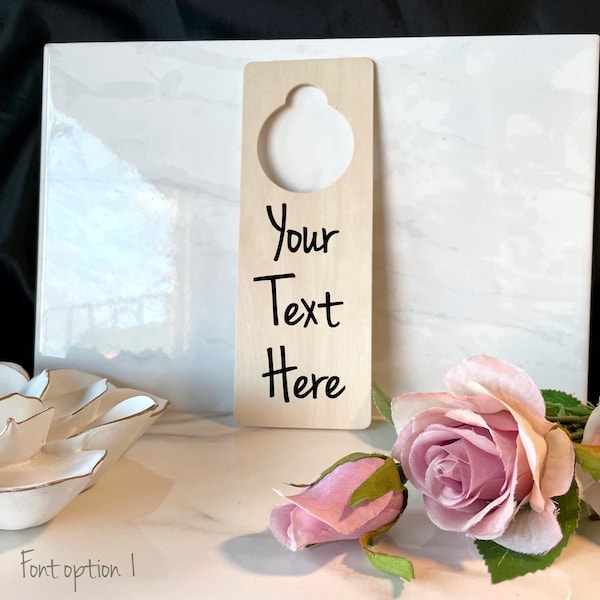 Personalized Door Hanger,  Custom Doorknob Sign, Door Knob Hanger, Do Not Disturb Sign, In a meeting door sign, please Knock, Room Sign