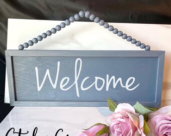 Custom sign, reversible sign, personalized sign, door hanger wall decor hanging wall decor, reversible custom sign