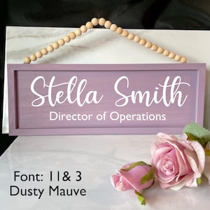 Custom Office Door Sign - Wooden Personalized Workspace Decor, Business Name Plaque, Meeting Room Sign, In session sign, Home office sign