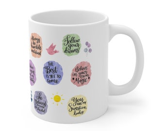 Affirmation Coffee Mug, Positive Affirmations Mug, Positivity Mug, Inspirational Coffee Cup, Self Care, Self Love, Mental Health, Motivation