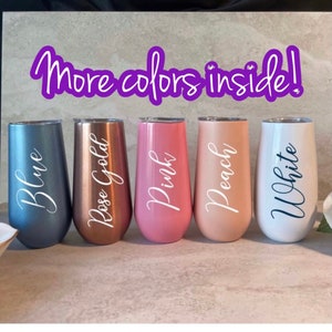 6 oz Tumbler, Bridesmaid proposal gifts, bridesmaid glass, personalized tumbler, custom gift, name tumbler, gift box idea, bachelorette cups