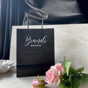 Gift Bags, Custom gift bags, personalized gift bags, party favor bags, black paper gift bag, Wedding favor bags, Christmas bags,