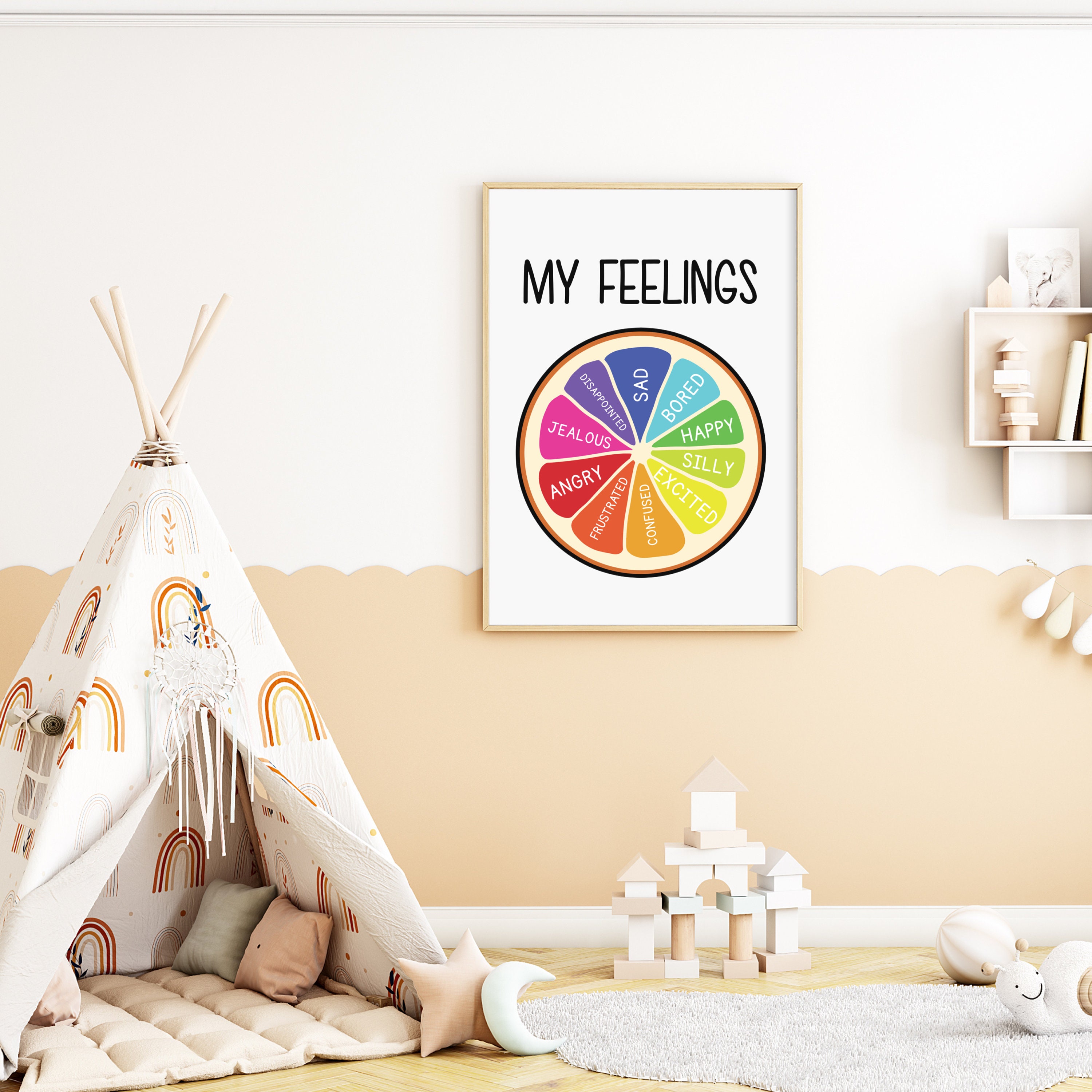 Educational Poster, Feelings Chart Poster, Emotion Wheel Poster ...