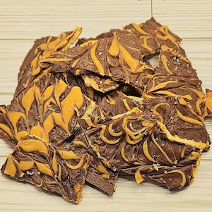 Gourmet Chocolate Peanut Butter Swirl Cracker Toffee