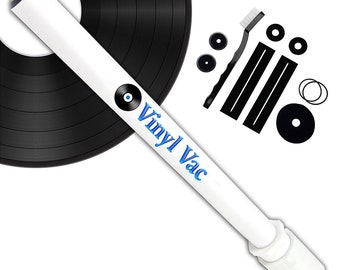 Vinyl Vac 33 - Kit de limpieza de discos de vinilo - Varilla de aspiradora de discos para una limpieza profunda (se conecta a la manguera de su aspiradora)