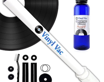 Vinyl Vac 33 Combo - Schallplattenreinigungsset Vinyl Vac 33 mit Vinyl Vac Concentrate Cleaner (2 oz) ohne Alkohol - Sicher für Ihre Schallplatten!