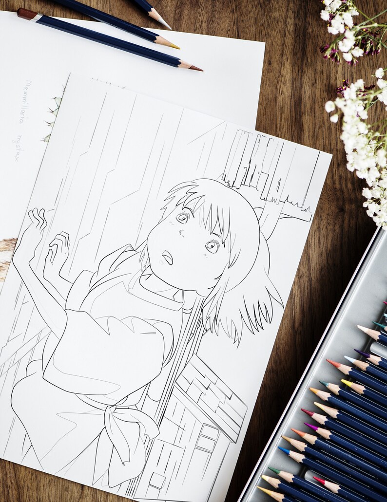 spirited away chihiro studio ghibli printable anime