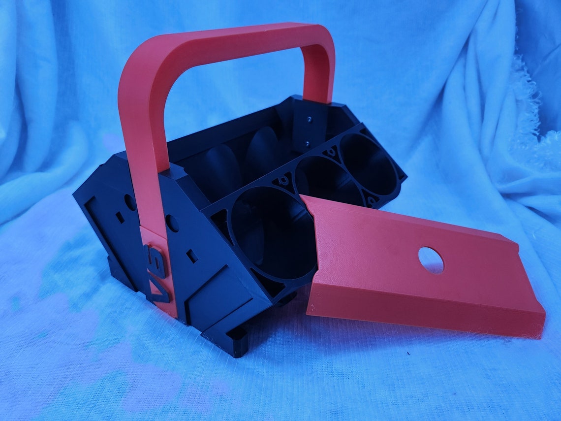 V6 Engine Ice Block 3D Printed Can Cooler 6 Can Ice Cooler Fathers Day ...