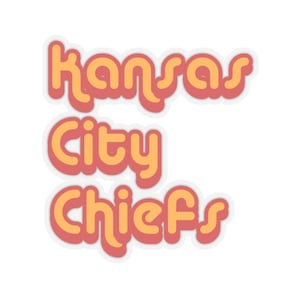 Kansas City Chiefs Retro Kiss-Cut Stickers