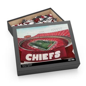 Kansas City Chiefs Stadium Painting Puzzle (120, 252, 500-Piece)