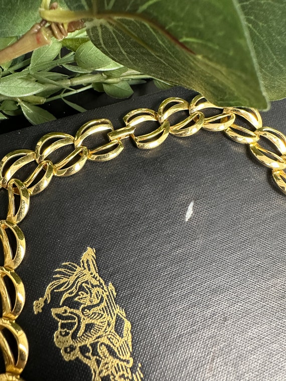 Vintage Napier gold chain necklace - image 3