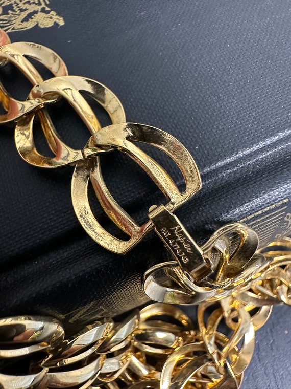 Vintage Napier gold chain necklace - image 2