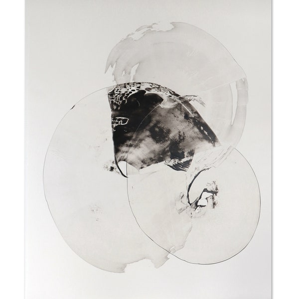 Abstract Painting ORIGINAL Minimalism Minimal Acrylic Black White Minimalist Paper Wall Art Abstraction Minimalistic Art Painting Abstract