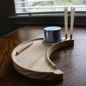 Solid Wood Lunar Rolling Tray