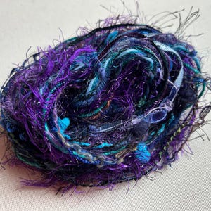 Yarn sampler, Fiber for embellishments, Mix media arts, Multicolor weaving yarn bundle, Fiber arts, Yarn add-ins, Craft yarn, 12 or 24 yards
