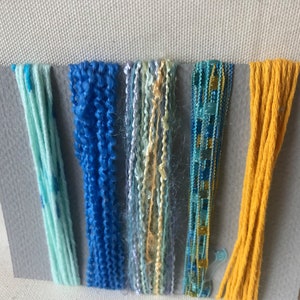 Multicolor Yarn Sampler: Fiber Embellishments for Mixed Media Arts