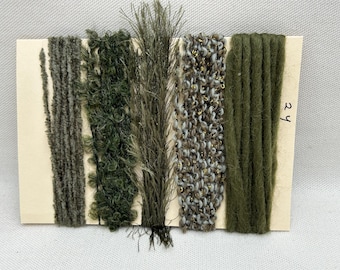 Multicolor Yarn Sampler: Fiber Embellishments, Mix Media Arts