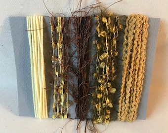 Multicolor Yarn Fiber Bundle, Embellishment Weaving, Mixed Media Arts